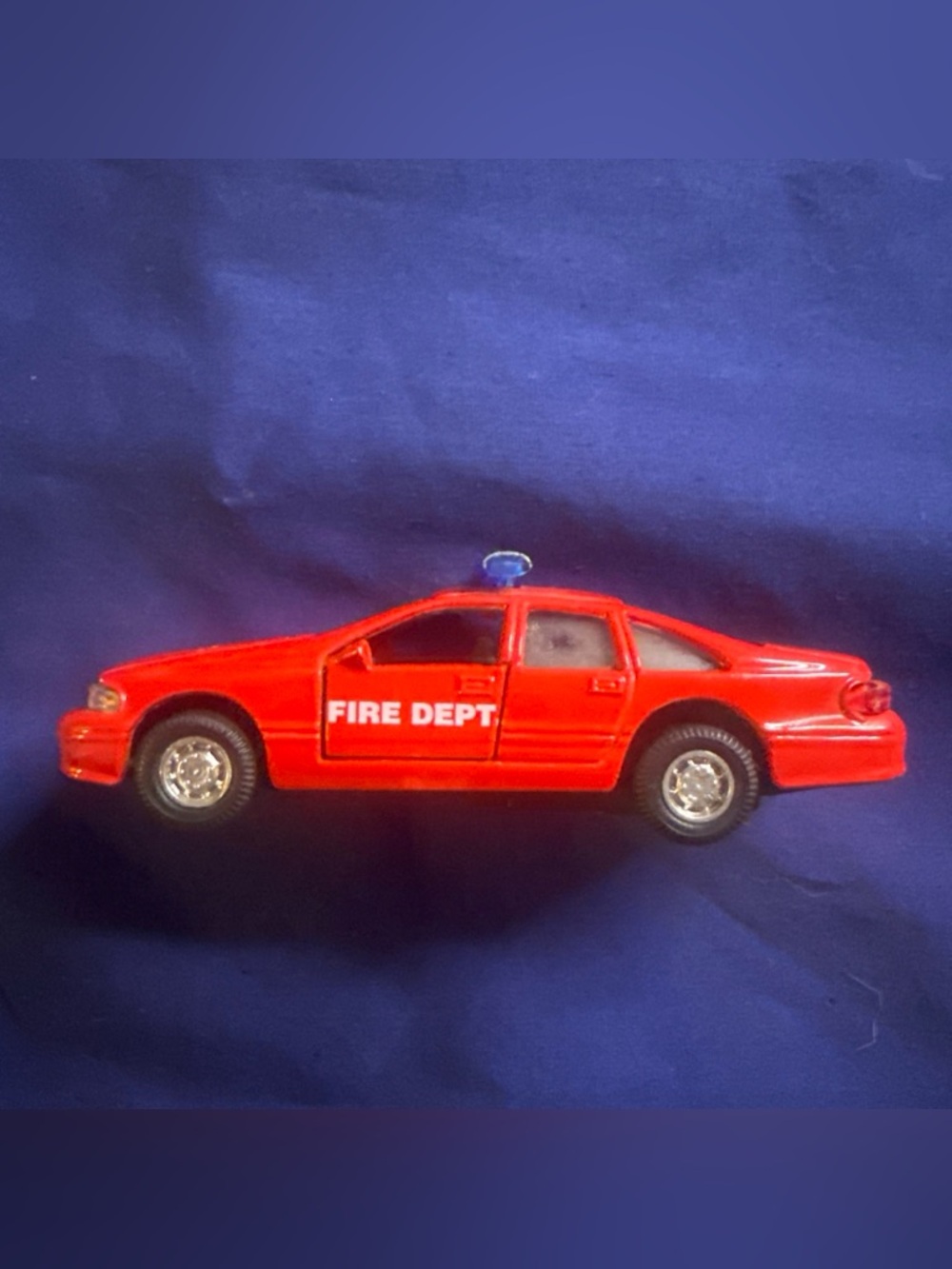 JUL Fire Dept Pull Back Action Sedan 4.5”